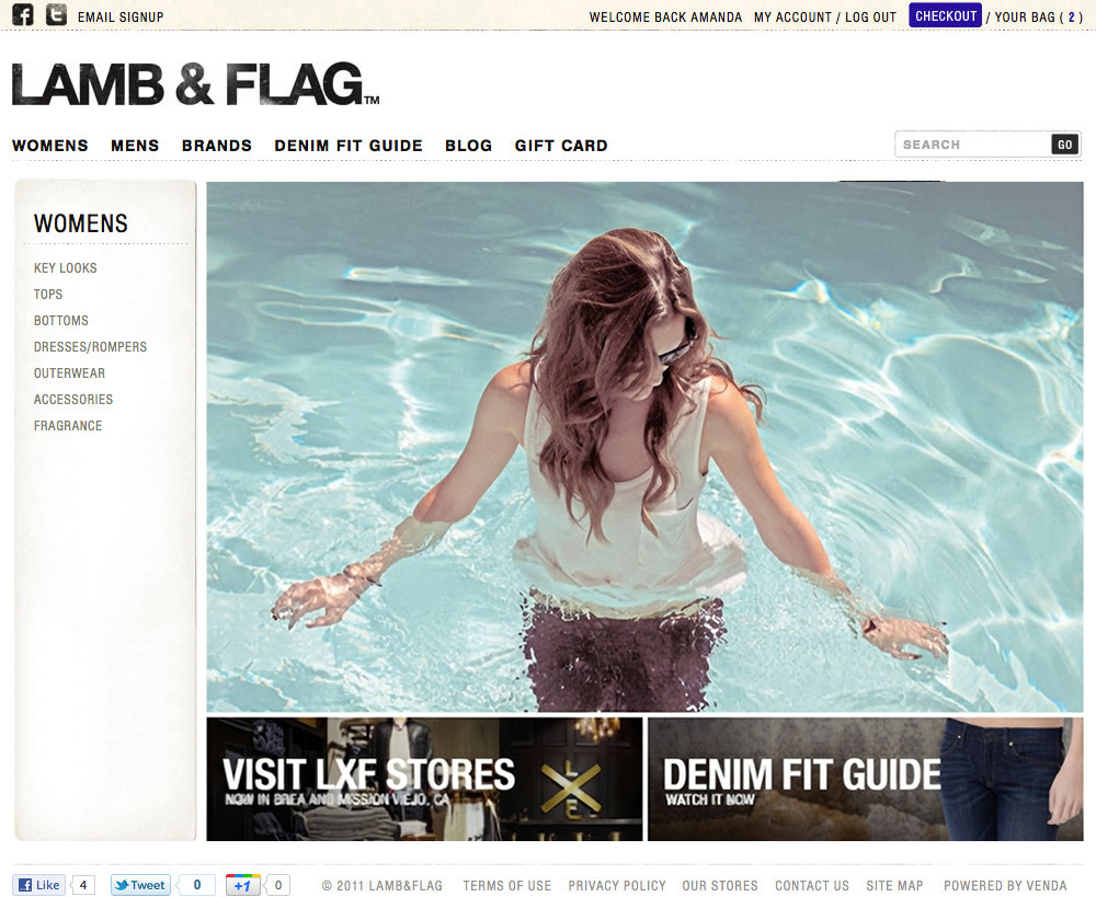 Lamb & Flag website