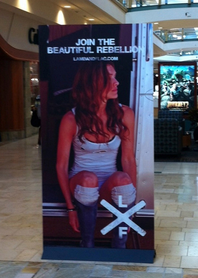 Lamb & Flag mall banner
